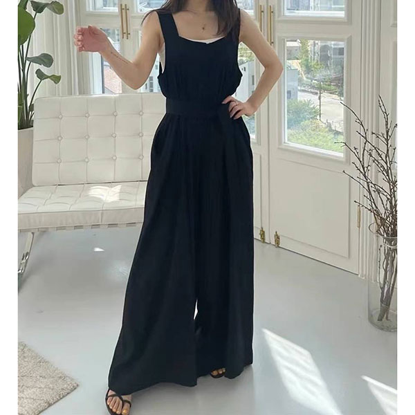 ANNAS 正韓 便宜款 單品實拍 變形蟲 長洋裝 細肩帶 渡假風洋裝 長裙 圖騰 海邊穿搭 性感 海灘裙 韓國 特價 2