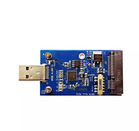 [4大陸直購] USB 3.0 to mSATA & SATA MINI PCIE SSD轉接卡adapter N-30P V1