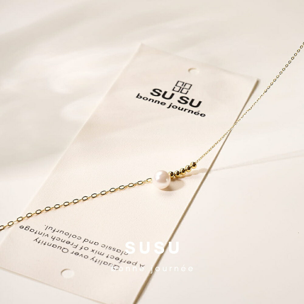 SU SU︱珠珠珍珠項鍊❤️事業 招財 人緣 工作 健康 紓壓 水晶 飾品 耳環 項鍊 手鍊 現貨 穿搭 百搭 時尚 4