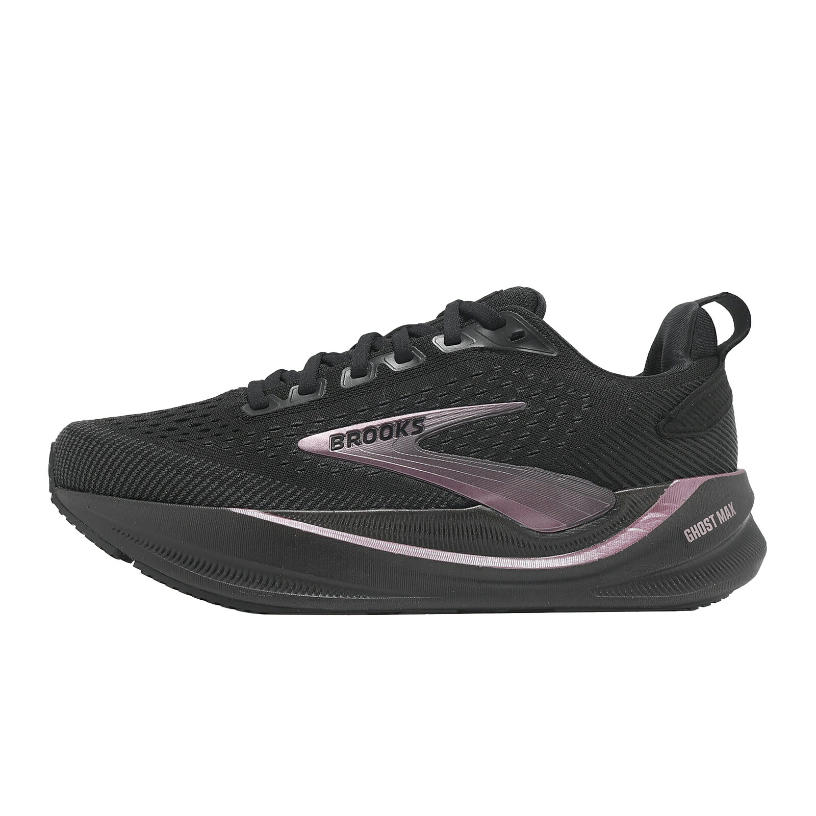 Brooks 慢跑鞋 Ghost Max 4 D 女鞋 寬楦 黑 厚底 緩震 魔鬼極致 1204851D043