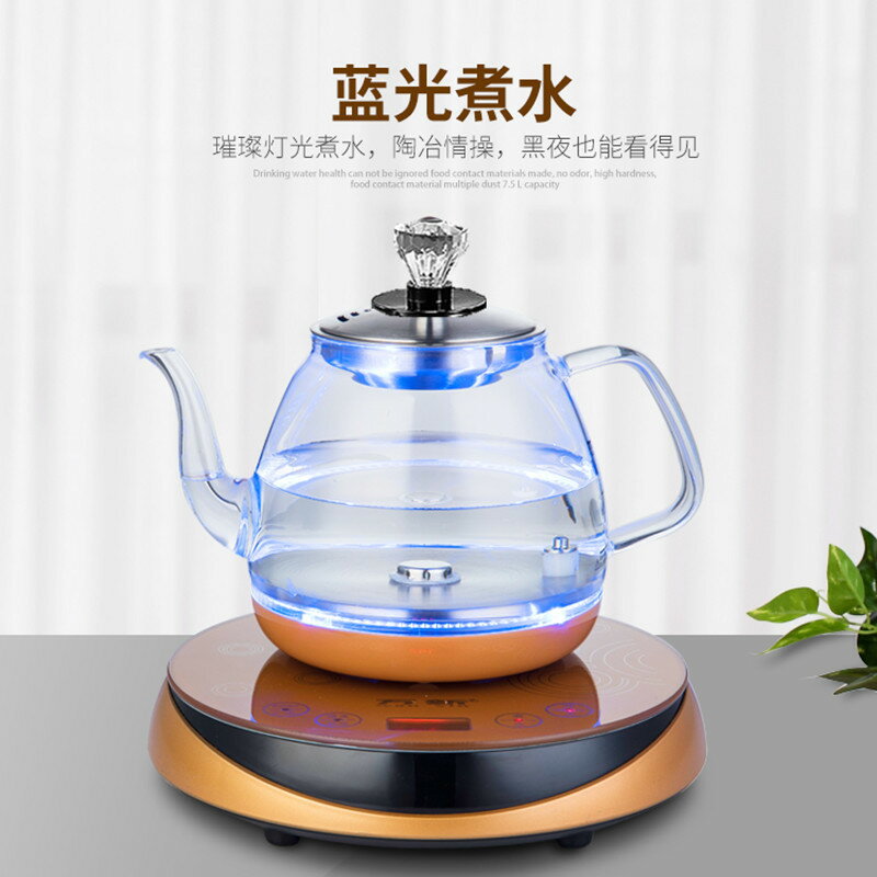 110v伏煮茶爐茶飲機小型手把上水底部煮茶壺養生壺美國出口小家電