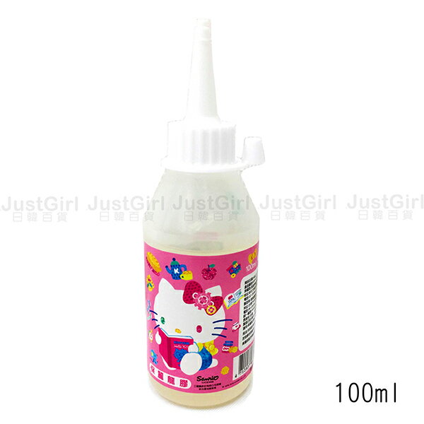 HELLO KITTY 保麗龍膠 快乾型 黏貼用品 100ml 39元 文具 正版授權台灣製造 JustGirl