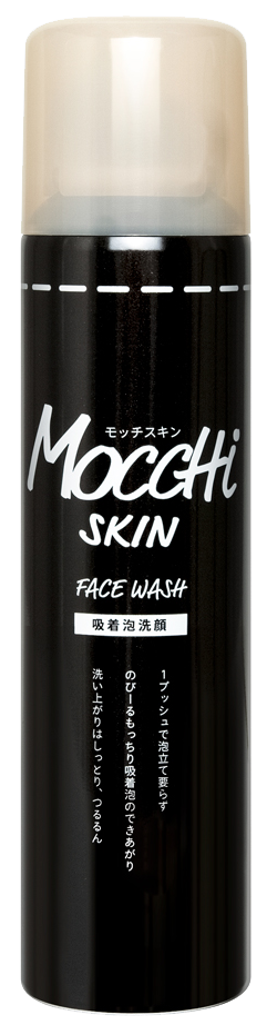 日本原裝MoccHi SKIN(吸附型) 黑炭潔顏慕斯150ml / モッチスキン吸着泡洗顔 BK＜炭＞