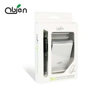 《強強滾》Obien 智慧型手機 三合一配件組 (手機座+觸控筆+擦拭貼)