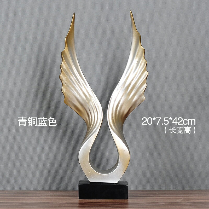 大鵬展翅小擺件家居酒柜老鷹裝飾品辦公室玄關大展宏圖藝術雕塑品 3