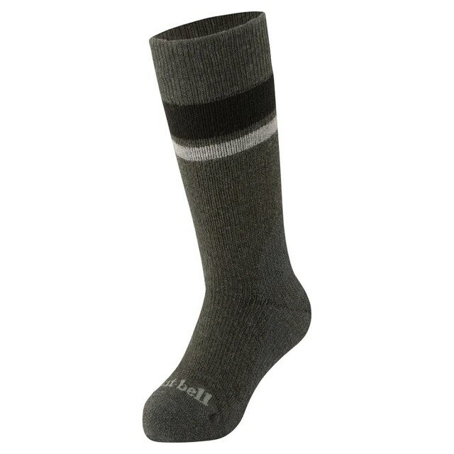 ├登山樂┤日本 mont-bell wic. trekking socks kids 兒童襪 # 1118705CH 鐵灰