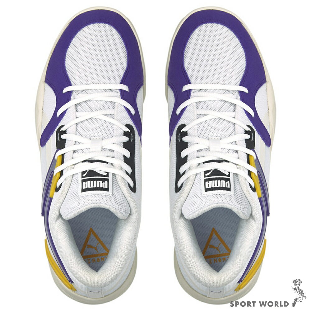 ️PUMA TRC BLAZE COURT 男鞋籃球Lakers 湖人配色白紫黃37658207