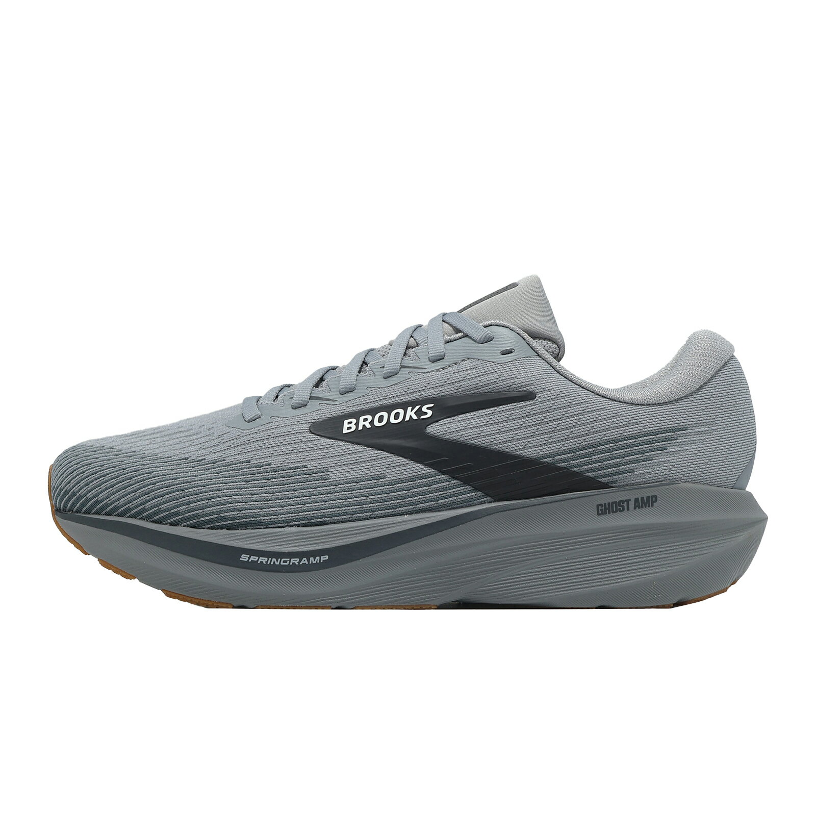Brooks 慢跑鞋 Ghost Amp 2E 男鞋 寬楦 灰 厚底 回彈 氮氣中底 1104972E054