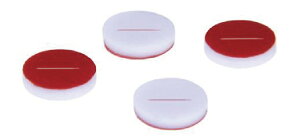 《ALWSCI》2ml Vial瓶用 9mm 墊片【100個/包】 厚度 1mm (紅PTFE膜/白silicone預開線墊片) 實驗儀器 /塑膠製品 /鐵氟龍/矽膠墊片