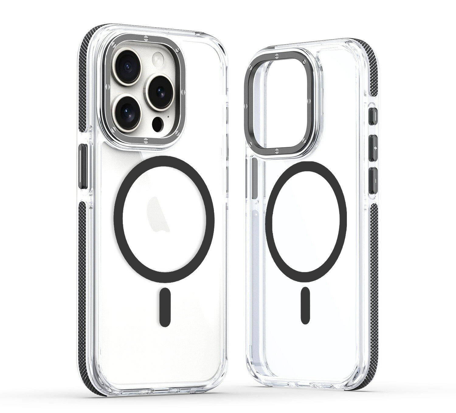 Iphone16雙色邊透明防摔磁吸手機殼 保護鏡頭設計 8