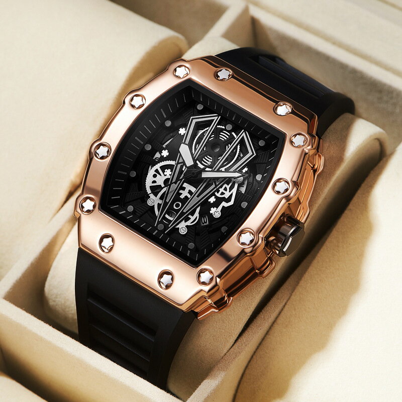 【免運】朝暮心居| 男錶 男士運動手表時尚防水石英表大表盤手表正品手表定制