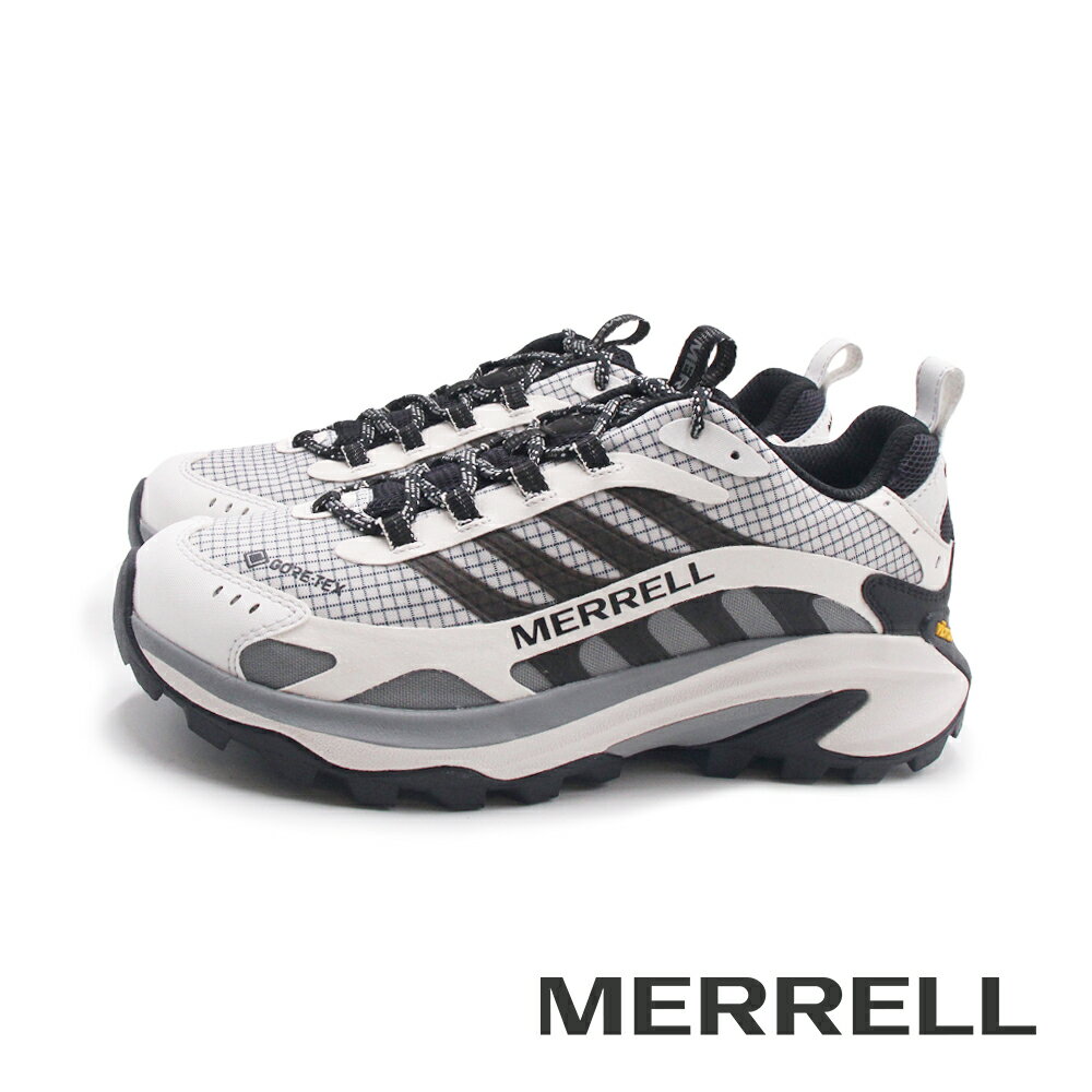 MERRELL(女)MOAB SPEED 2 GORE-TEX抗撕裂防水登山止滑健行鞋 女鞋-黑白色