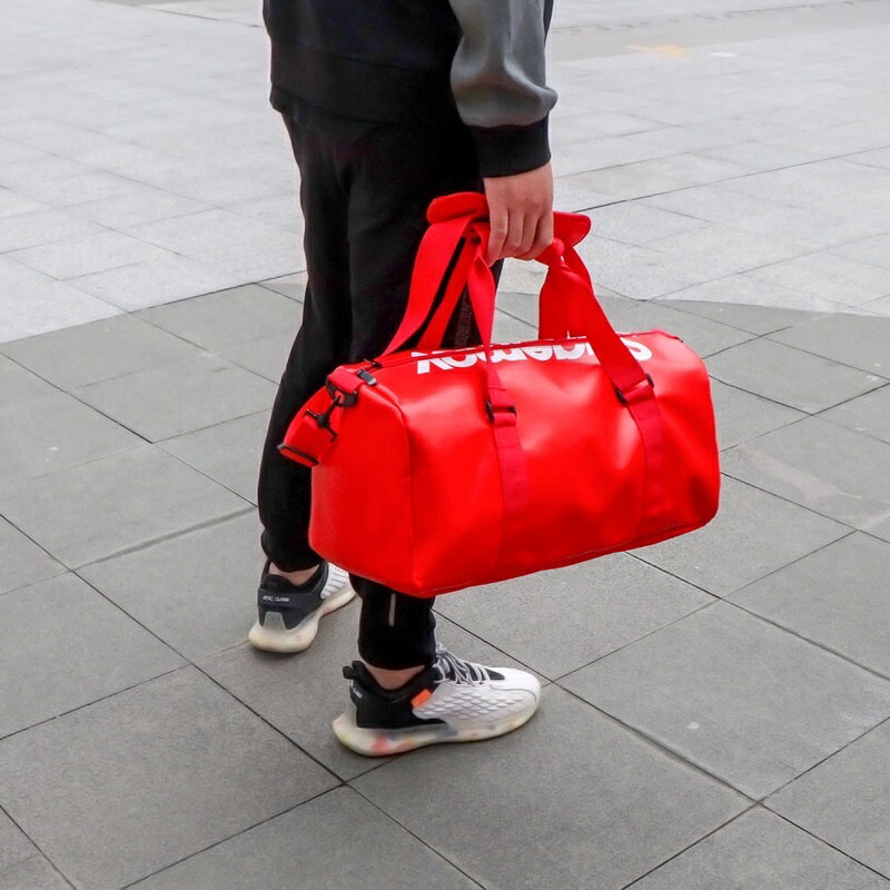 ISONA 42公分防水PVC材質乾濕分層收納運動包 斜背包 側背包 手提包 旅行包 手提包 斜背包 側背包 肩背包 後背包 8