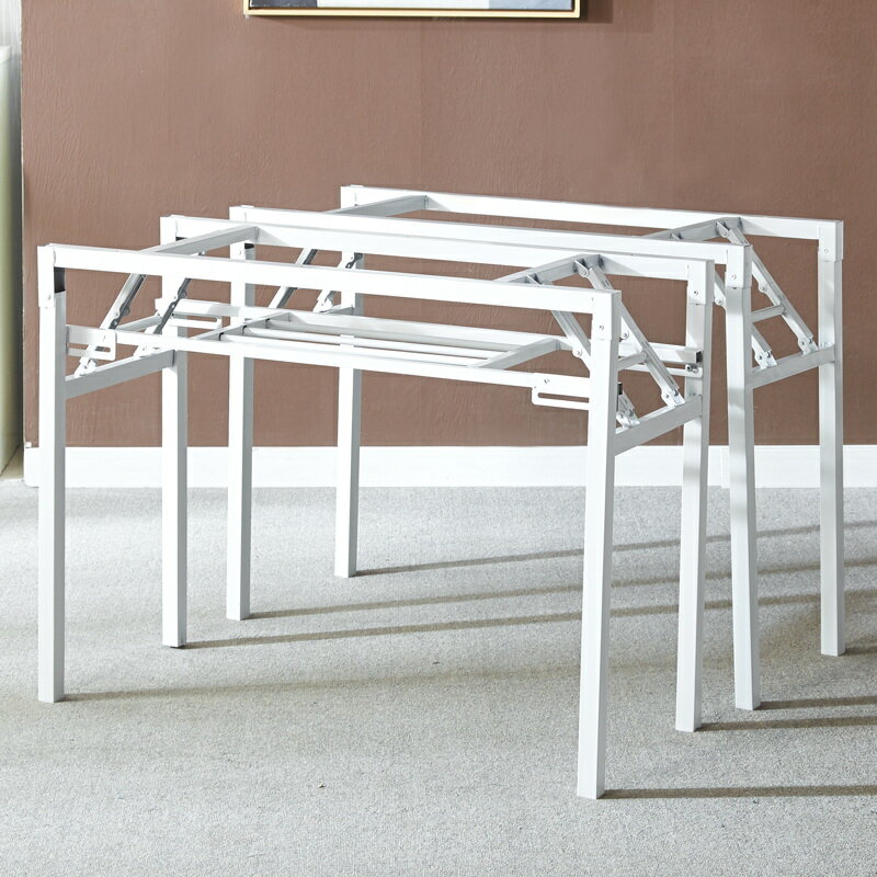 優樂悅~折疊架簡約桌架金屬架桌支架簡易腿桌腳架子桌子腿鐵藝方形置物架