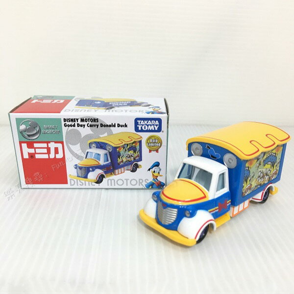 【3C小苑】DS10799 麗嬰 日本 TOMICA 多美 Disney 迪士尼 DM 唐老鴨 亞洲限定版 宣傳車 模型