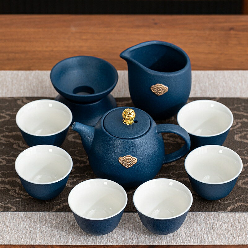 功夫茶具套裝家用整套哥窯喝茶茶具套裝陶瓷中式高檔輕奢送禮禮盒 1