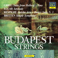 布達佩斯弦樂團：葛利格、艾爾加、雷史畢基、布烈頓：弦樂作品集 Grieg, Elgar, Respighi, Britten - BUDAPEST STRINGS (CD)