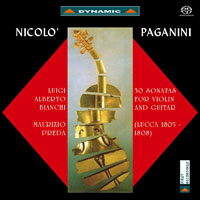 帕格尼尼：小提琴與吉他奏鳴曲1 Nicolo Paganini: 30 Sonatas for violin and guitar (Sonate di Lucca 1805-1808) (2SACD)【Dynamic】