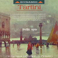 塔替尼：小提琴協奏曲 第一集 Giuseppe Tartini: Violin concertos (Vol. 1) (CD)【Dynamic】