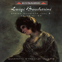 鮑凱里尼： 弦樂四重奏 第二集 Luigi Boccherini: String Quartets, Vol. 2 - Op. 39, 41, 64 (CD)【Dynamic】