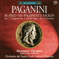 帕格尼尼：寡婦加農砲 Nicolò Paganini: Concertos 1 & 2 - Massimo Quarta (SACD)【Dynamic】