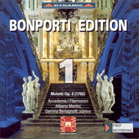 邦波爾第作品集 第一集：經文歌曲集 Bonporti Edition, Vol. 1 - Motets for Solo Voice (CD)【Dynamic】