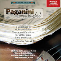 再見琴魔帕格尼尼 Paganini Unpublished (CD)【Dynamic】