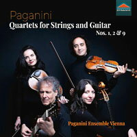 帕格尼尼：弦樂與吉他四重奏１，作品第1、2、9號 Paganini: Quartets for Strings and Guitar Nos. 1, 2 & 9 (CD)【Dynamic】