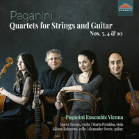 帕格尼尼：弦樂與吉他四重奏３，作品第5、4、10號 Paganini: Quartets for Strings and Guitar Nos. 5, 4 & 10 (CD)【Dynamic】
