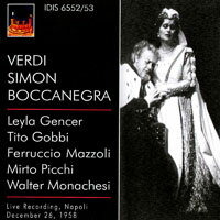 威爾第：歌劇《西蒙．波卡涅拉》 (1958) Verdi: Simon Boccanegra (1958) (2CD) 【IDIS】