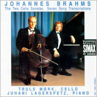 布拉姆斯：大提琴奏鳴曲｜大提琴：莫克 Brahms: Cello Sonatas 1 & 2, & Seven Songs (CD) 【Simax Classics】