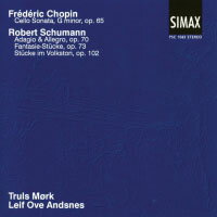 舒曼與蕭邦：大提琴作品集｜大提琴：莫克 Schumann & Chopin: Music for Cello & Piano (CD) 【Simax Classics】
