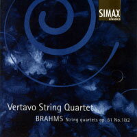 布拉姆斯：第一、二號弦樂四重奏｜維塔沃弦樂四重奏 Brahms: String Quartets Op. 51, No. 1 & 2 (CD) 【Simax Classics】