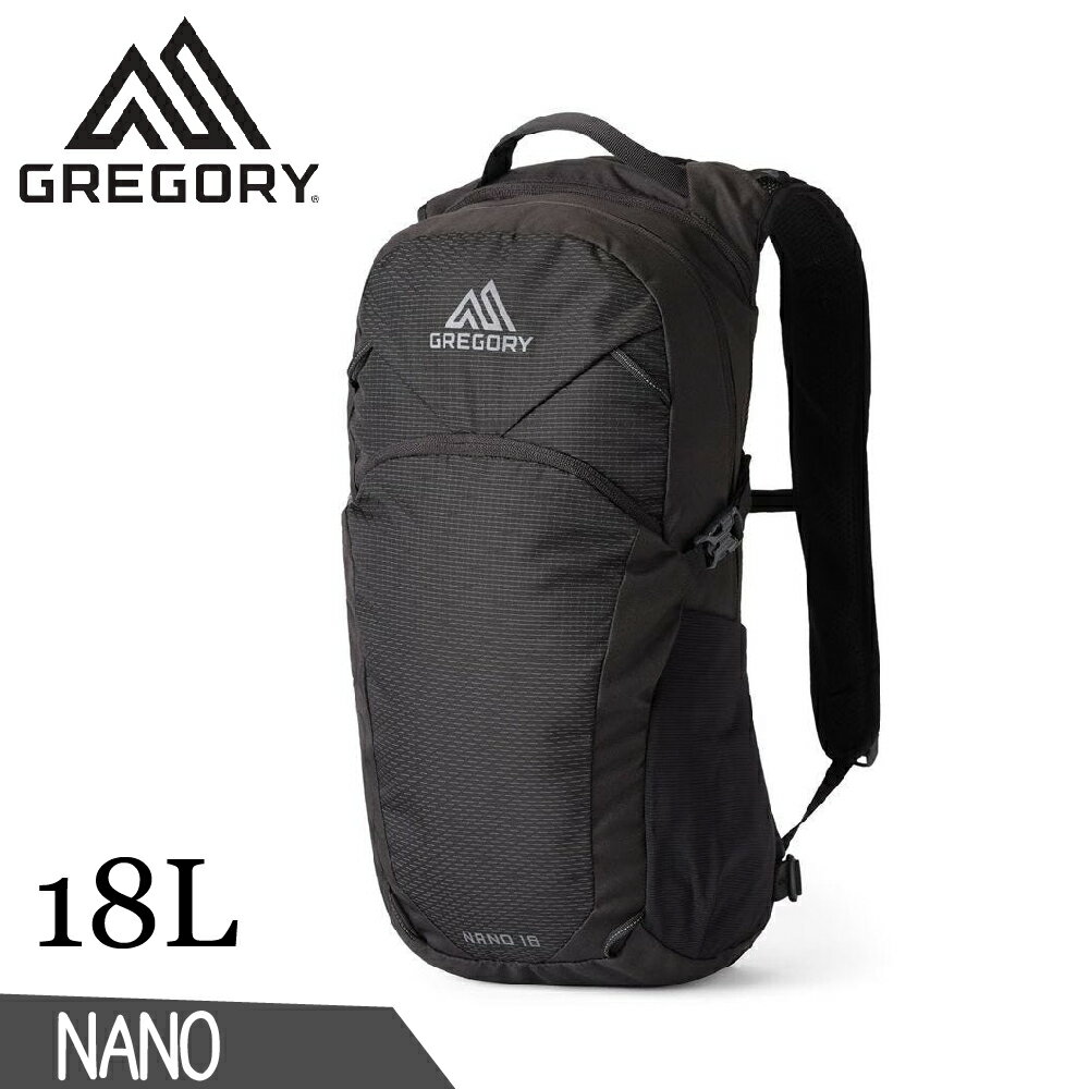 【GREGORY 美國 18L NANO多功能揹包《光學黑》】153057/登山包/後揹包/電腦包/旅行