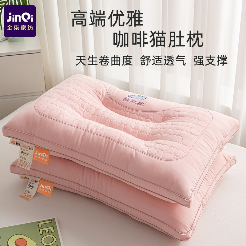 枕頭枕芯護頸椎助睡眠纖維枕成人家用枕頭學生宿舍單人專用一對