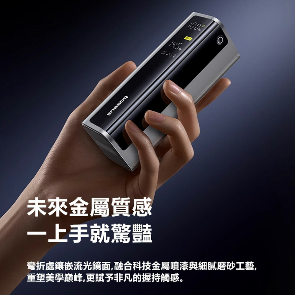 Baseus倍思 LQ EnerGeek GP12數顯快充行動電源20800mAh 77Wh 145W PPAP20E5 9