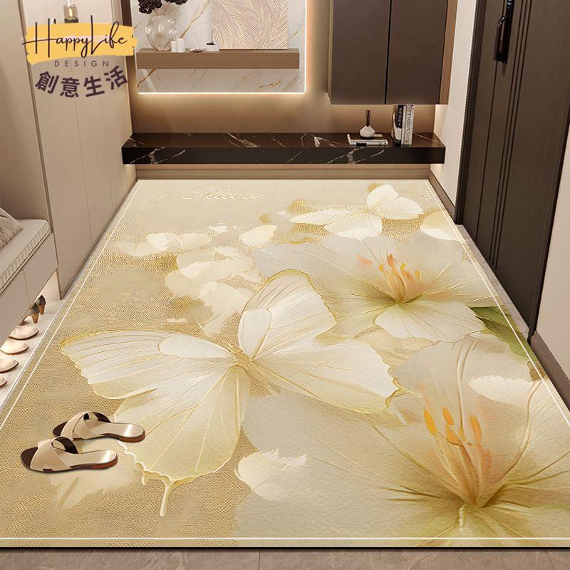 【HappyLife】 矽藻泥入戶門玄關地墊 ins風吸水高檔家用腳墊 輕奢耐臟地毯 可定製 免運 工廠現貨 免運 價格實惠 [dz0326]