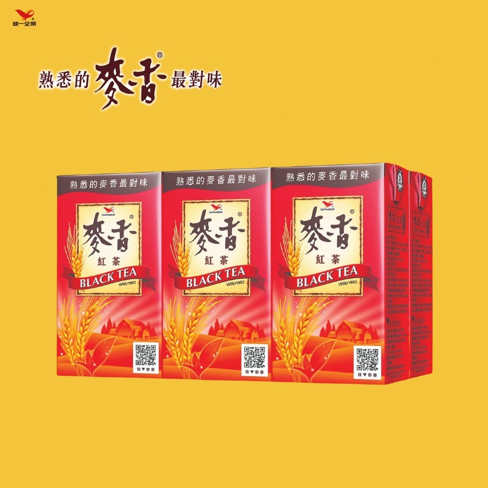 【躍牛小舖】統一 麥香紅茶300ml(6入組) 紅茶 麥香 飲品 茶飲 茶