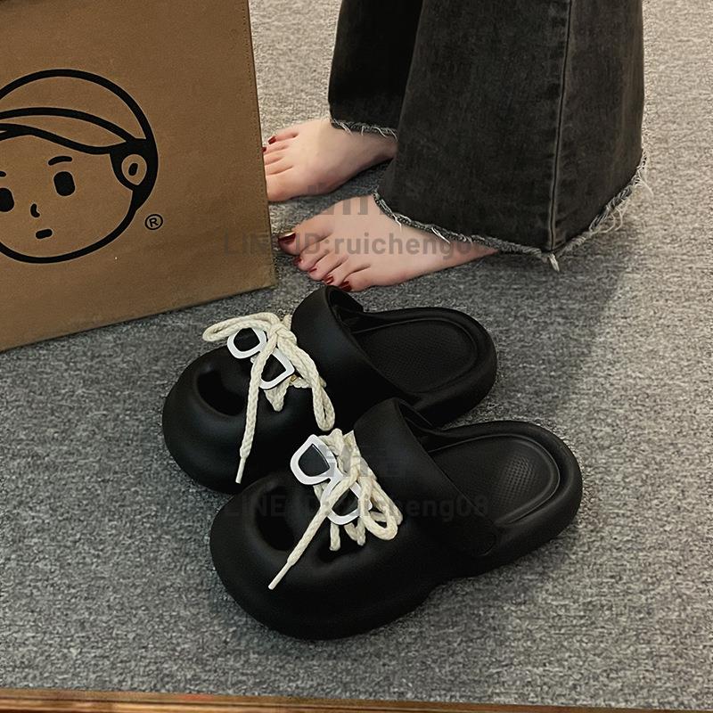 洞洞鞋女款厚底拖鞋春季外穿超火百搭防滑踩屎感eva涼拖【步行者戶外生活館】