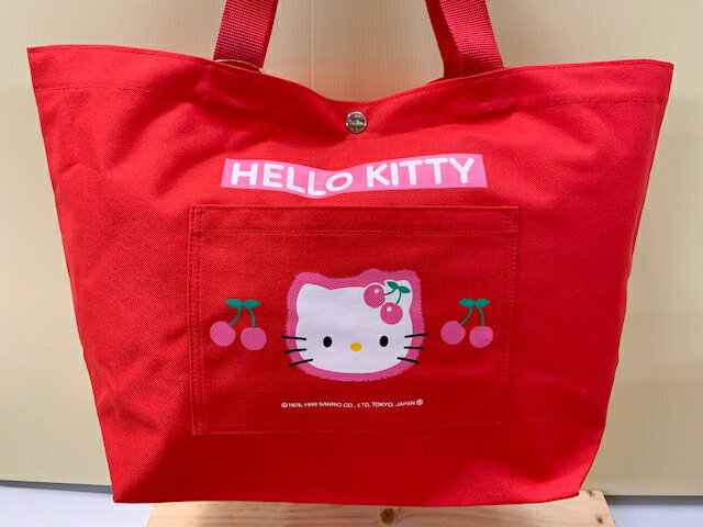 【震撼精品百貨】Hello Kitty 凱蒂貓 Sanrio HELLO KITTY手提袋/肩背包-櫻桃紅#01663 震撼日式精品百貨