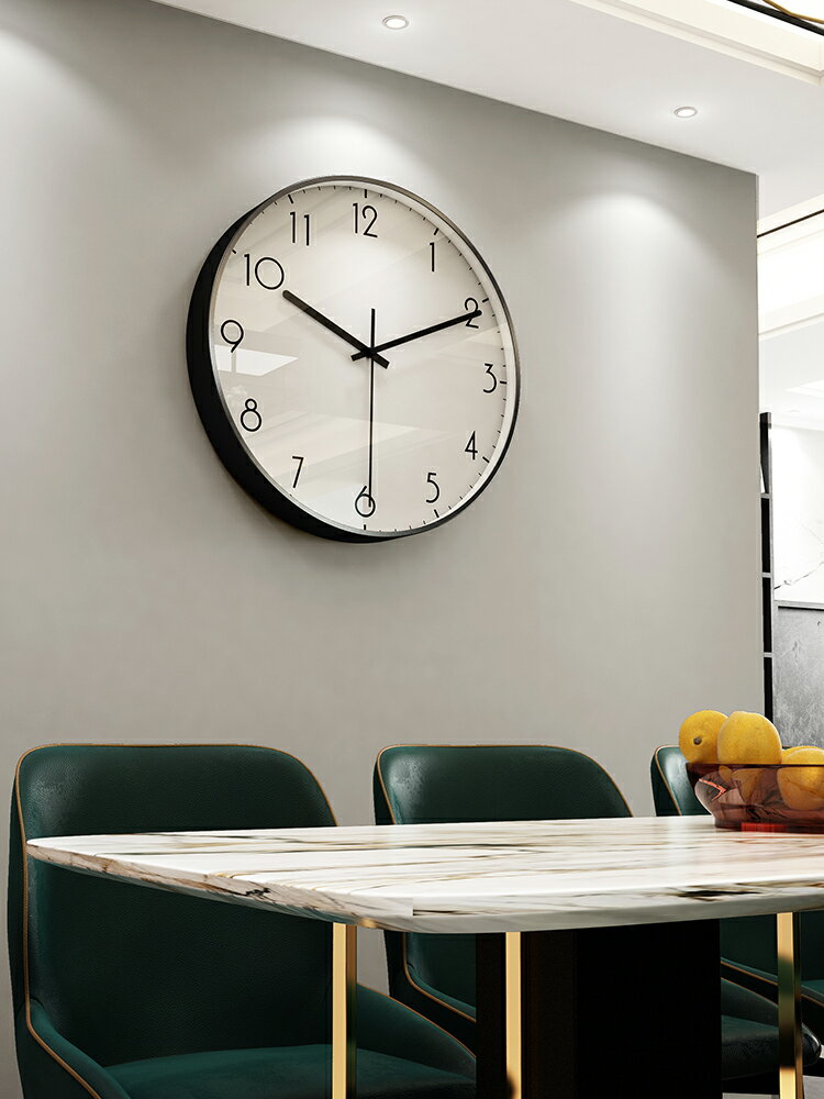 掛鐘客廳家用掛式時尚時鐘輕奢現代簡約創意表掛墻超靜音極簡鐘表