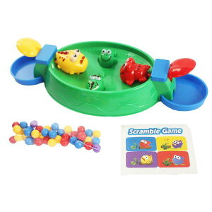 青蛙鱷魚搶珠盤 青蛙搶豆豆遊戲機 ZD-006/一個入(促80) 親子桌遊 益智玩具-CF127981