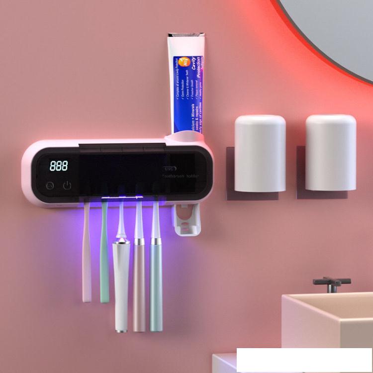 牙刷消毒機 智慧牙刷消毒器紫外線消毒掛壁式牙刷架消毒牙刷架衛生間置物架