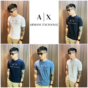 美國百分百【Armani Exchange】T恤 AX 短袖 logo 上衣 基本款 T-shirt 四色 G050