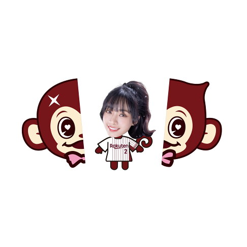 【隨機出貨】大頭猿氣 x 樂天女孩 壓克力鑰匙圈 0