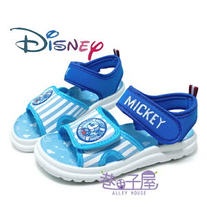 DISNEY迪士尼 童款塗鴉米奇造型休閒涼鞋 [119340] 藍 MIT台灣製造【巷子屋】