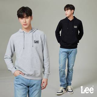 Lee 男款 長框小LOGO帽T