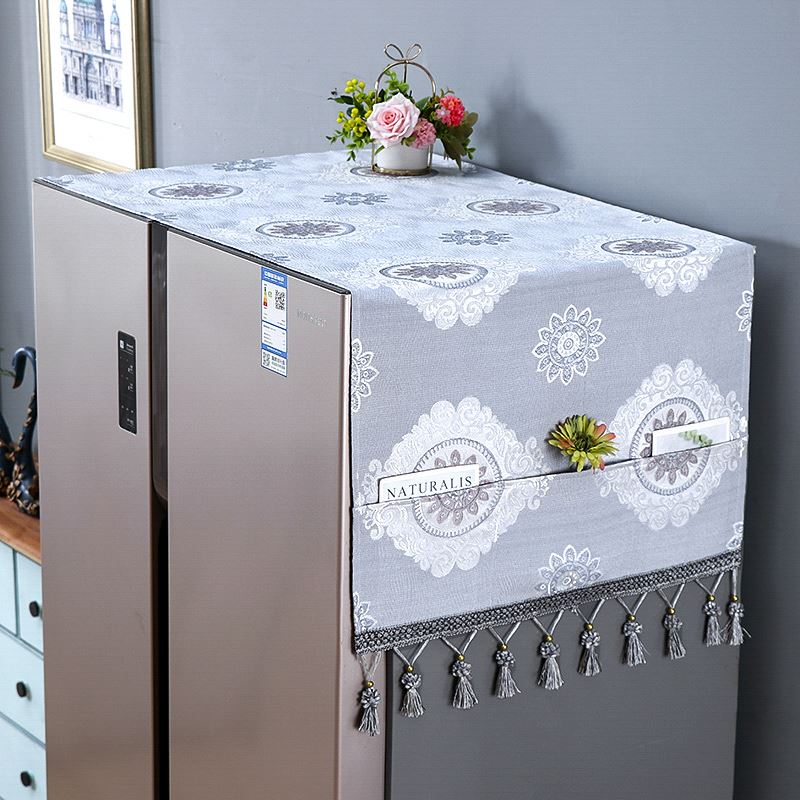網紅單雙開門冰箱罩子防塵罩2021新款蓋布高端洗衣機蓋巾簡約現代