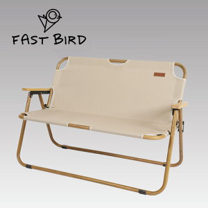 極速鳥一件牛津布木紋露營靠背椅野營便攜折疊雙人椅戶外 夢露日記