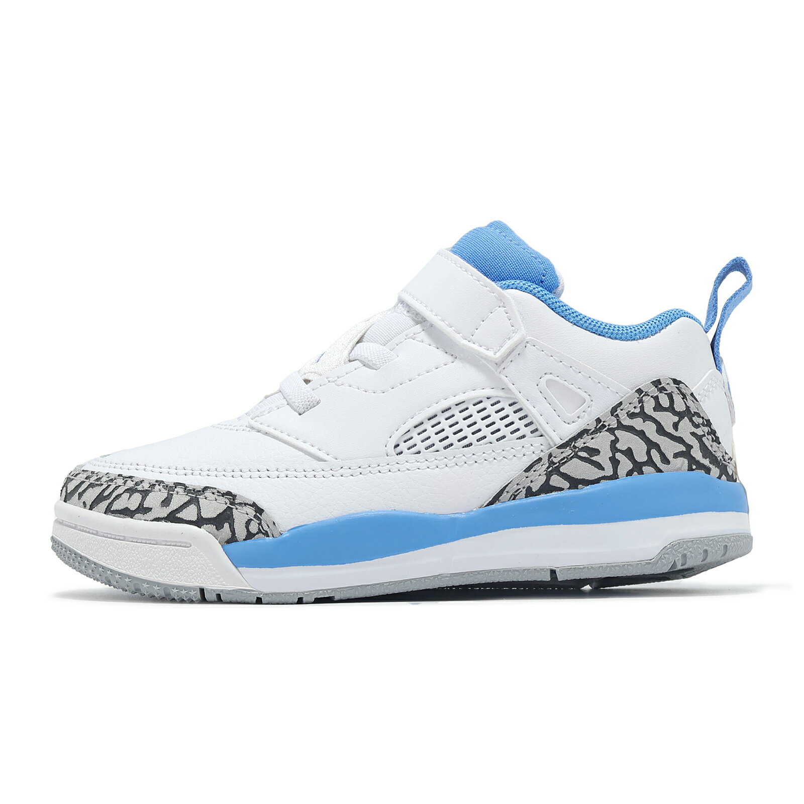 Nike 學步鞋 Jordan Spizike Low TD 童鞋 小童 白 北卡藍 魔鬼氈 UNC 休閒鞋 FQ3952-141